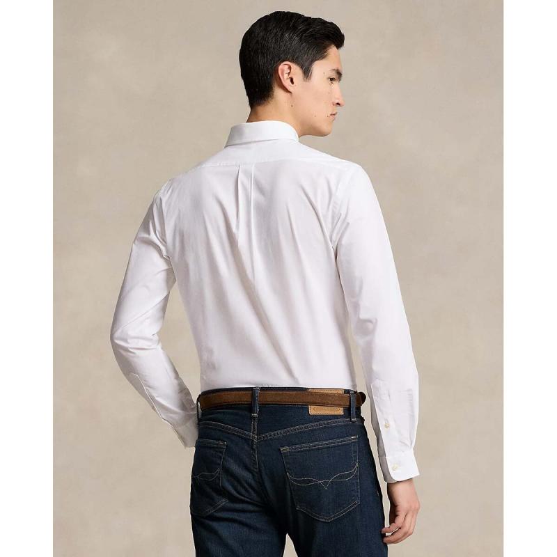 Custom Fit Stretch Poplin Shirt - 710928255002 - POLO RALPH LAUREN