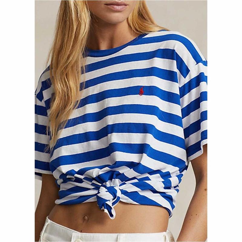 Striped Cotton Jersey Crewneck Tee - 211924295001 - POLO RALPH LAUREN