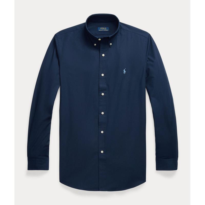 Custom Fit Stretch Poplin Shirt - 9@710928255001 - POLO RALPH LAUREN