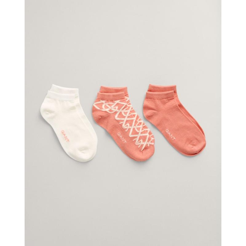 3-Pack G Patterned Ankle Socks - 3GW4960221 - GANT