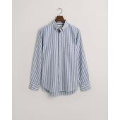 Regular Fit Striped Cotton Linen Shirt - 3G3240060 - GANT