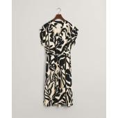 Palm Print Short Sleeve Dress - 3GW4503324 - GANT