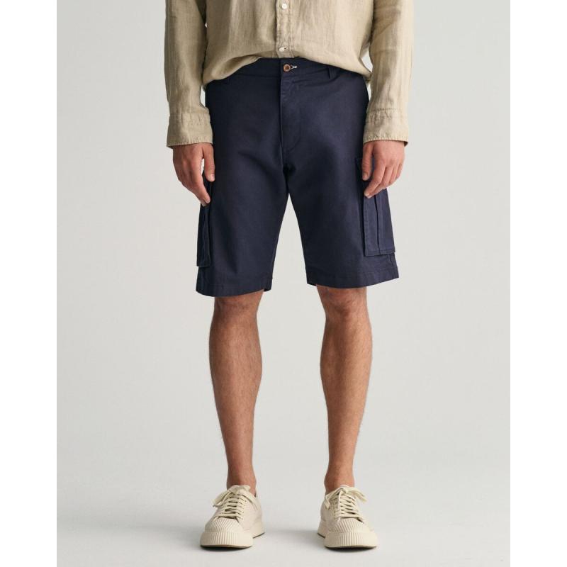 Relaxed Fit Twill Cargo Shorts - 3G205069 - GANT