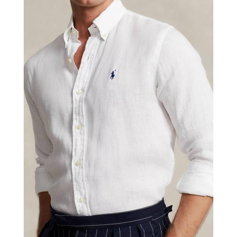 Slim Fit Linen Shirt - 710829443002 - POLO RALPH LAUREN