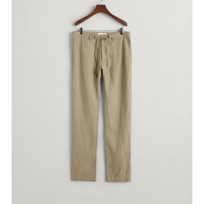 Relaxed Fit Linen Drawstring Pants - 3G1505272 - GANT