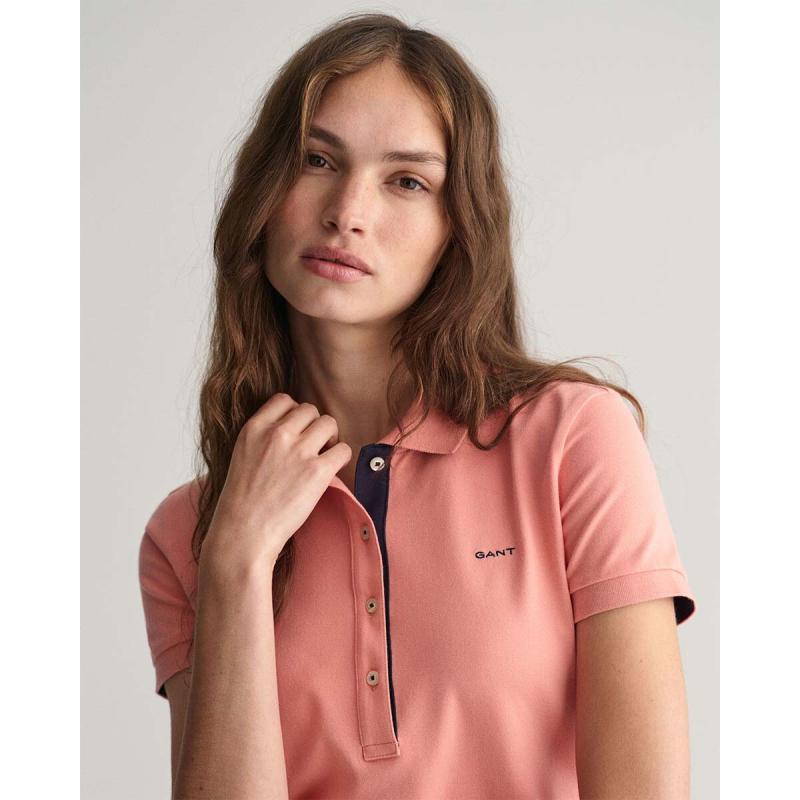 Contrast Collared Piqué Polo Shirt - 3GW4200828 - GANT