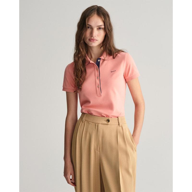 Contrast Collared Piqué Polo Shirt - 3GW4200828 - GANT