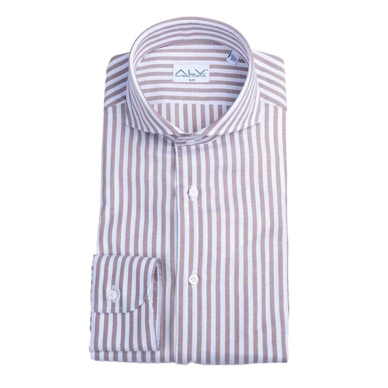 ALVIERO MARTINI SLIM ΠΟΥΚΑΜΙΣΟ ΡΙΓΕ - LDT0204