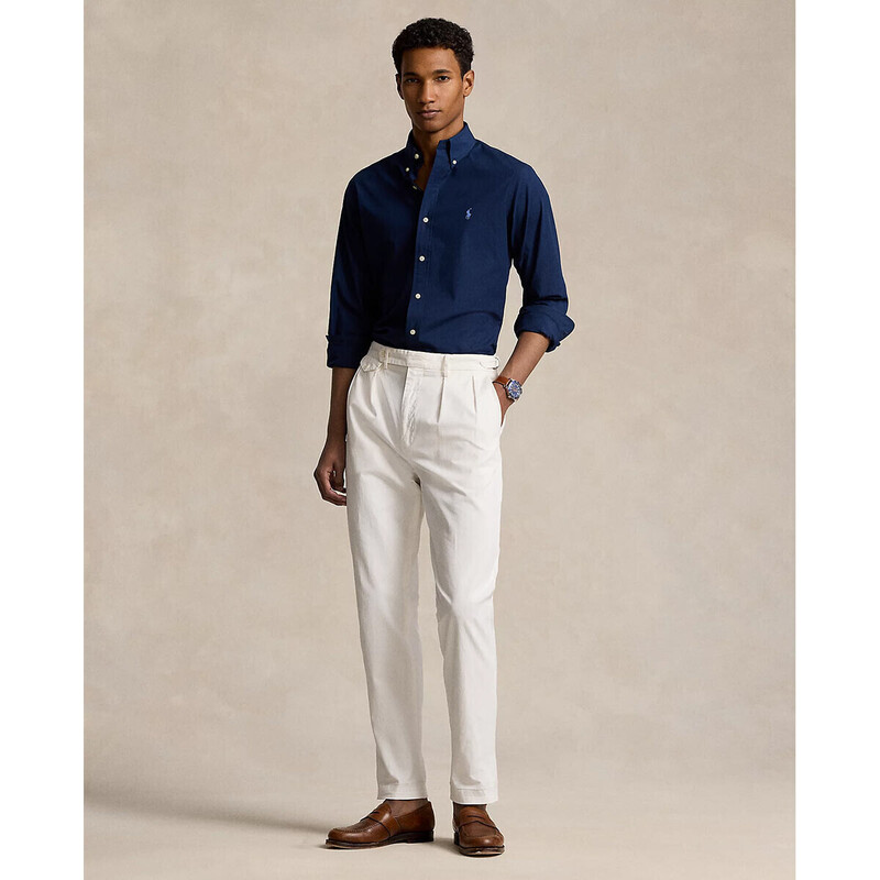 Custom Fit Stretch Poplin Shirt - 8@710928255001 - POLO RALPH LAUREN