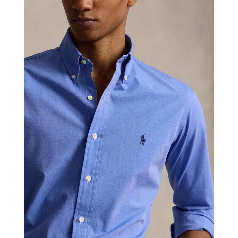 Custom Fit Stretch Poplin Shirt - 9@710928255003 - POLO RALPH LAUREN