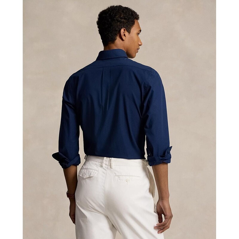 Custom Fit Stretch Poplin Shirt - 9@710928255001 - POLO RALPH LAUREN