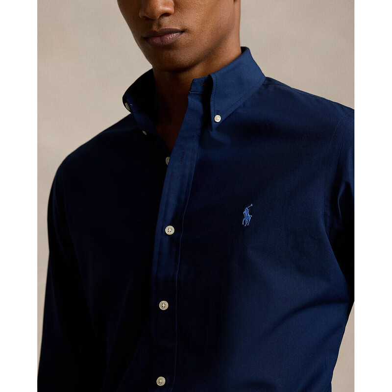 Custom Fit Stretch Poplin Shirt - 8@710928255001 - POLO RALPH LAUREN