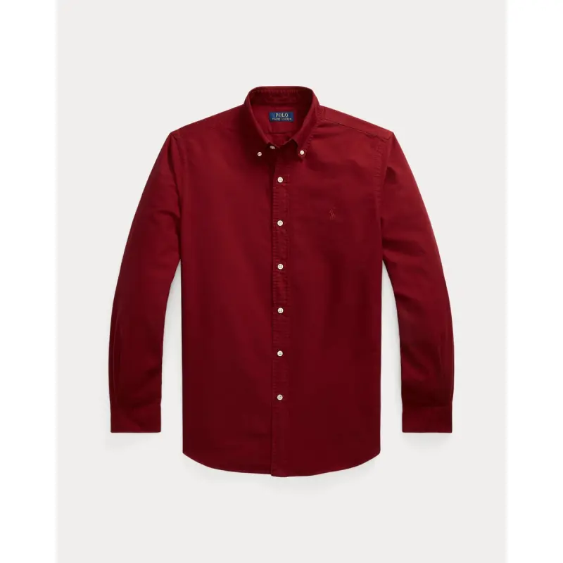 Custom Fit Garment-Dyed Oxford Shirt - 710805564053 - POLO RALPH LAUREN