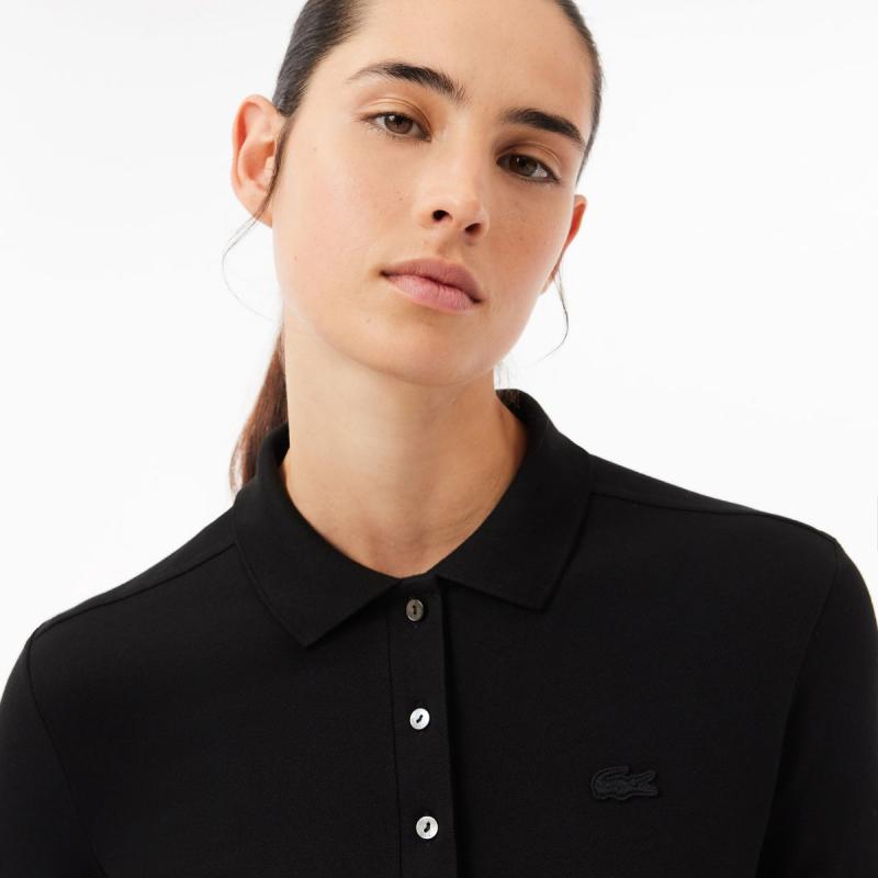 Slim Fit L.12.D Stretch Mini Piqué Polo Shirt - 8@3PF5464 - LACOSTE