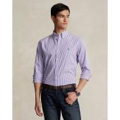 Custom Fit Striped Stretch Poplin Shirt - 710929346003 - POLO RALPH LAUREN