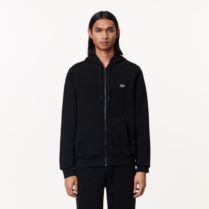 Zip-Up Fleece Hoodie - 8@3SH9626 - LACOSTE