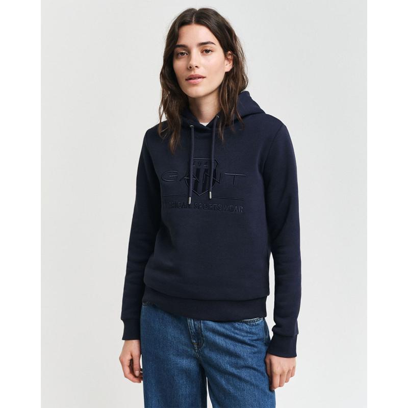 Tonal Archive Shield Hoodie - 8@3GW4203648 - GANT