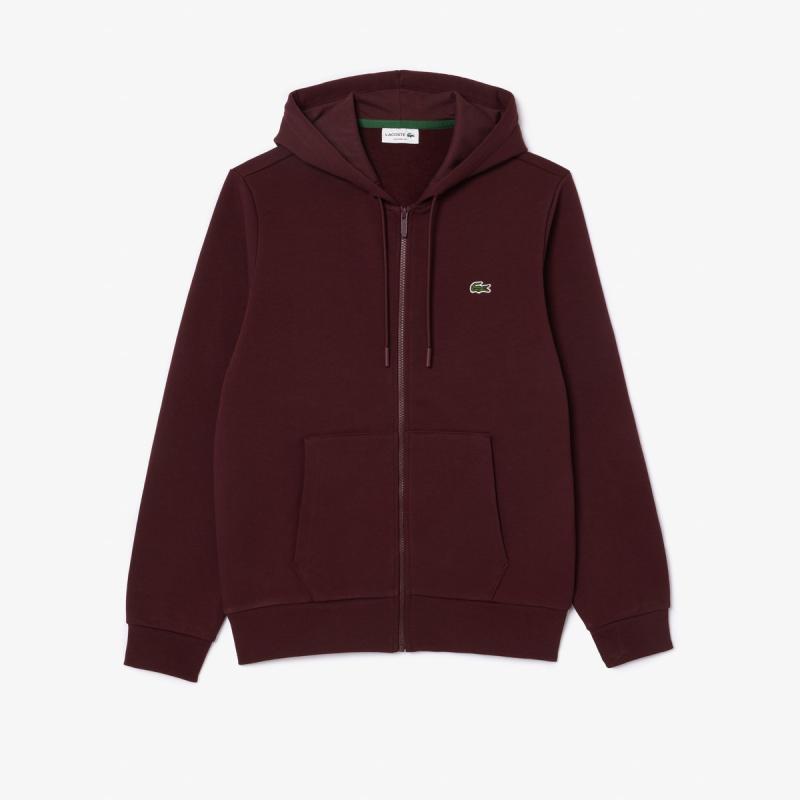 Zip-Up Fleece Hoodie - 8@3SH9626 - LACOSTE
