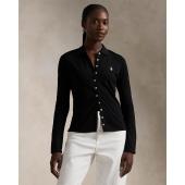 Buttoned-Placket Long-Sleeve Polo Shirt - 211941176002 - POLO RALPH LAUREN