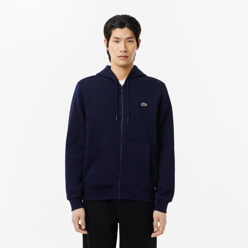 Zip-Up Fleece Hoodie - 8@3SH9626 - LACOSTE