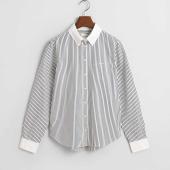 Regular Fit Contrast Collar Striped Shirt - 3GW4300412 - GANT