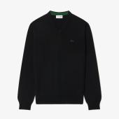 Merino Wool Monochrome V Neck Sweater - 8@3AH1990 - LACOSTE