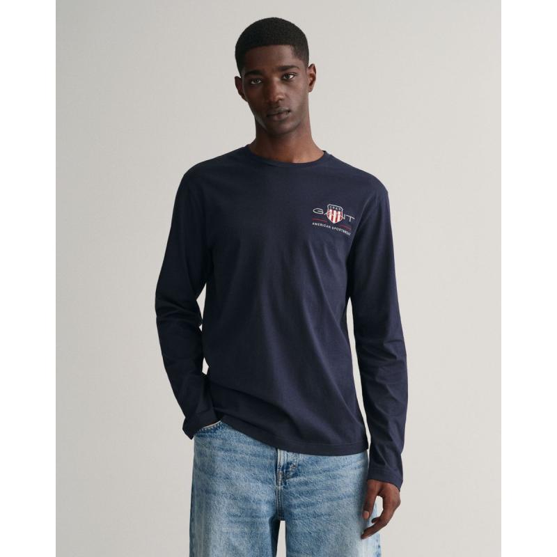 Medium Archive Shield Long Sleeve T-Shirt - 8@3G2004058 - GANT