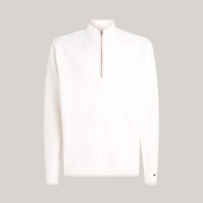 MONOTYPE TEXTURED FLEECE MOCK - MW0MW37229 - TOMMY HILFIGER