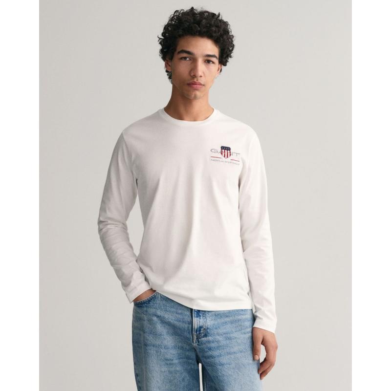 Medium Archive Shield Long Sleeve T-Shirt - 8@3G2004058 - GANT
