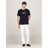 HILFIGER FLAG EMBRO TEE - MW0MW36455 - TOMMY HILFIGER