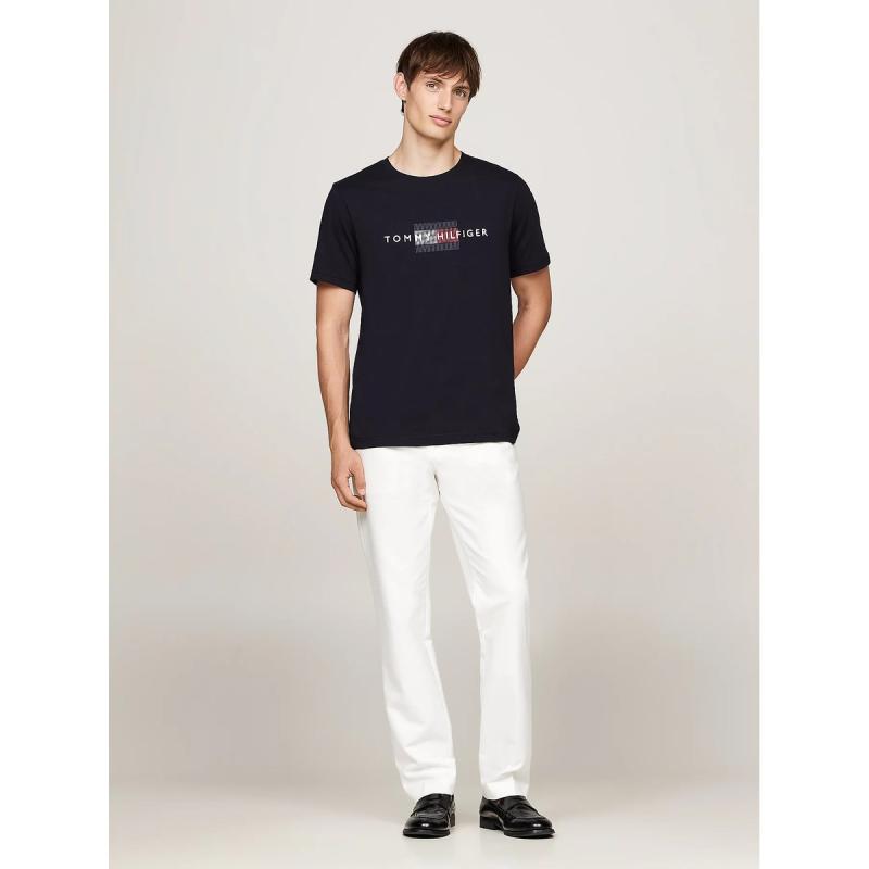 HILFIGER FLAG EMBRO TEE - MW0MW36455 - TOMMY HILFIGER