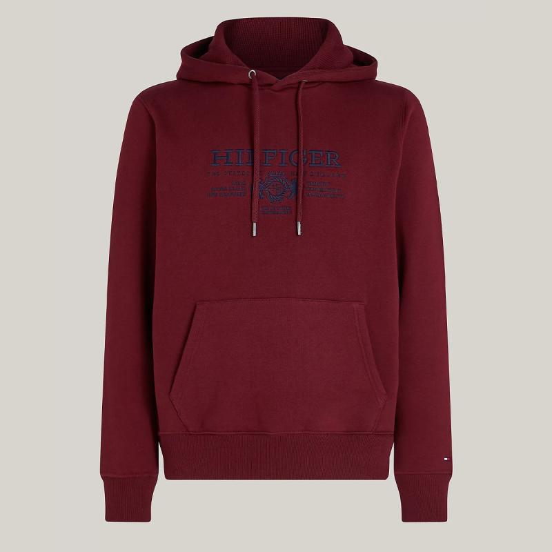 HILFIGER CREST EMRBO HOODY - MW0MW35527 - TOMMY HILFIGER