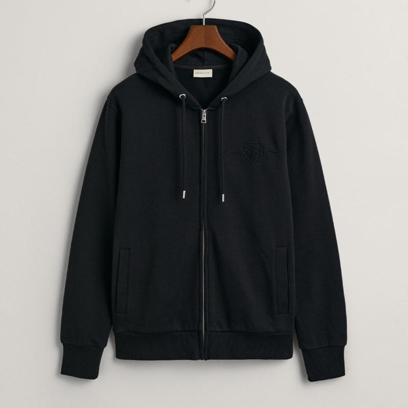 Tonal Shield Hoodie - 8@3G2037020 - GANT