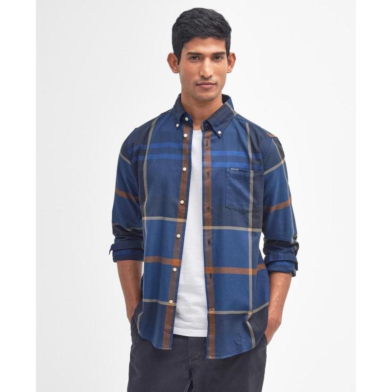Dunoon Taillored Fit Shirt - 8@MSH4980 - BARBOUR