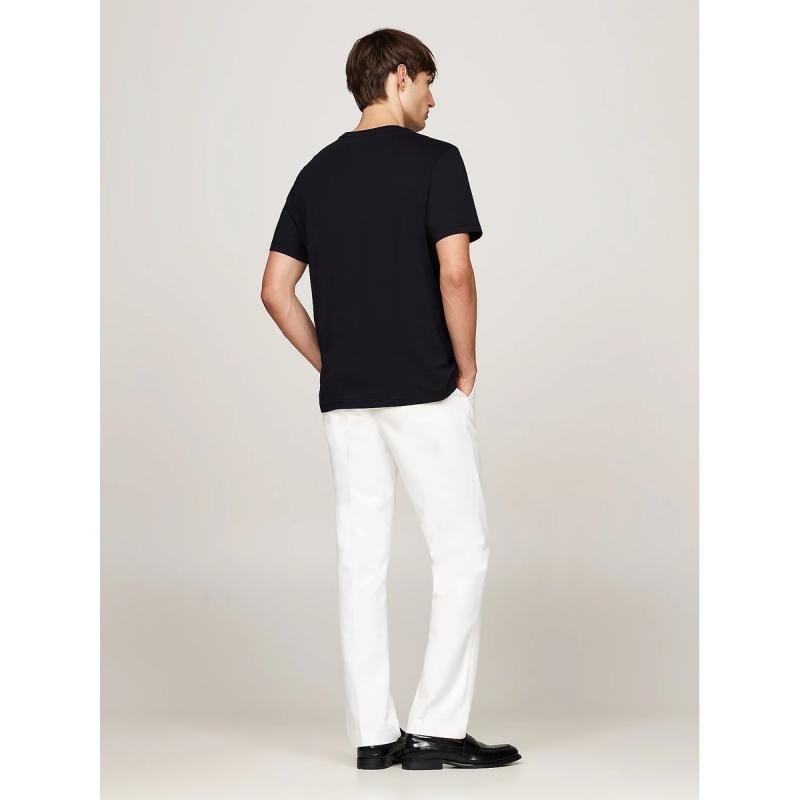 HILFIGER FLAG EMBRO TEE - MW0MW36455 - TOMMY HILFIGER