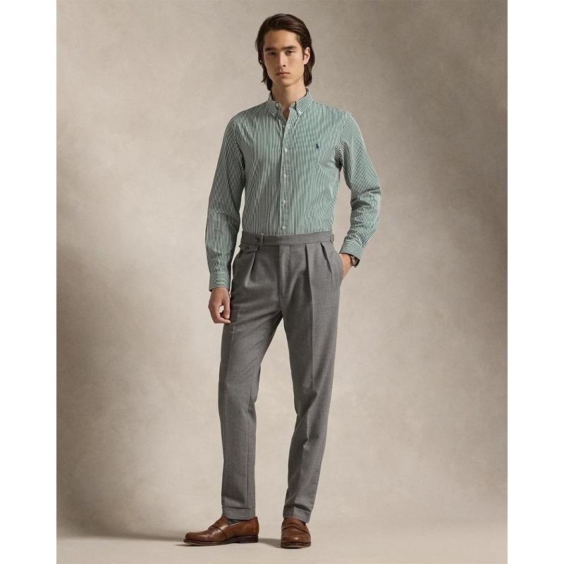 Custom Fit Striped Stretch Poplin Shirt - 710929346009 - POLO RALPH LAUREN