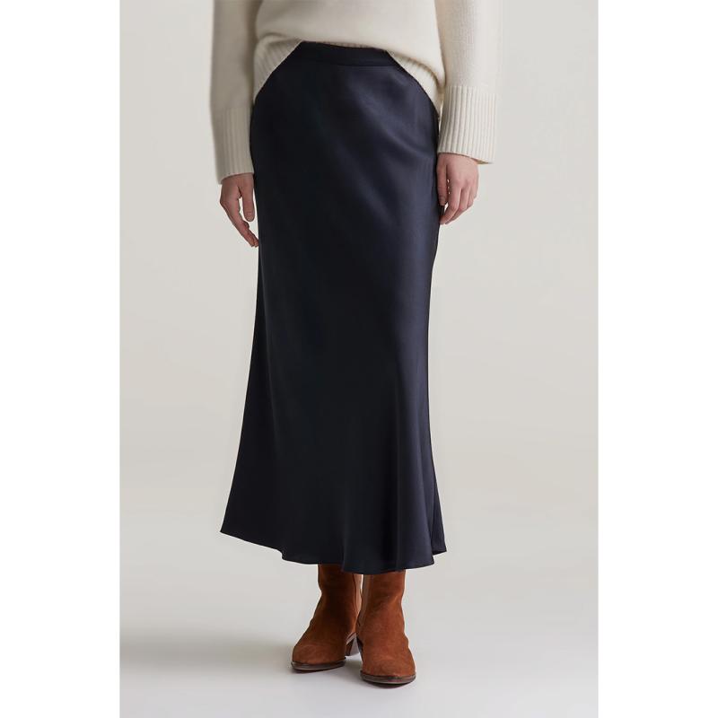 A-Line Satin Skirt - 3GW4400157 - GANT