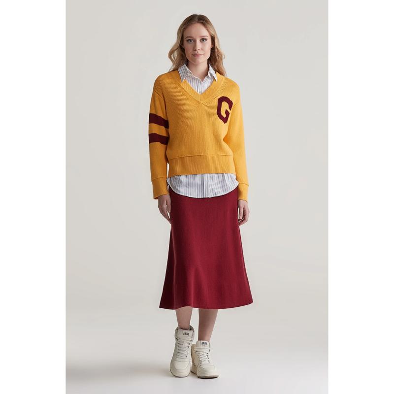 Superfine Lambswool Skirt - 3GW4400159 - GANT