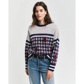 Houndstooth C-neck - 3GW4805274 - GANT
