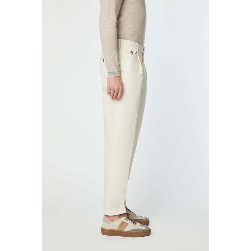 L.B.M. 1911 MILES trousers dyed white - 8166_45525 - L.Β.Μ. 1911