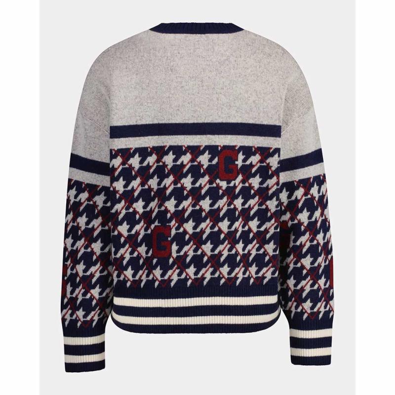 Houndstooth C-neck - 3GW4805274 - GANT