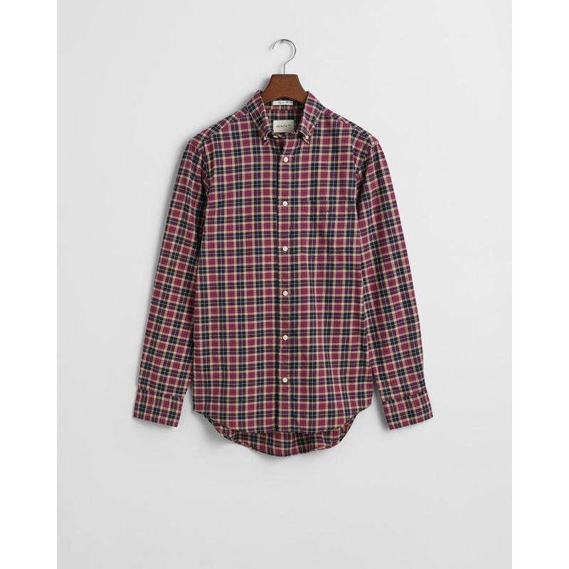 Regular Fit Checked Light Twill Shirt - 3G3240194 - GANT