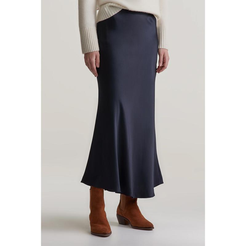 A-Line Satin Skirt - 3GW4400157 - GANT