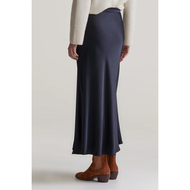 A-Line Satin Skirt - 3GW4400157 - GANT