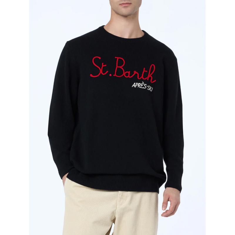 HERON ROUND-NECK SWEATER - 8@HER0001 - SAINT BARTH