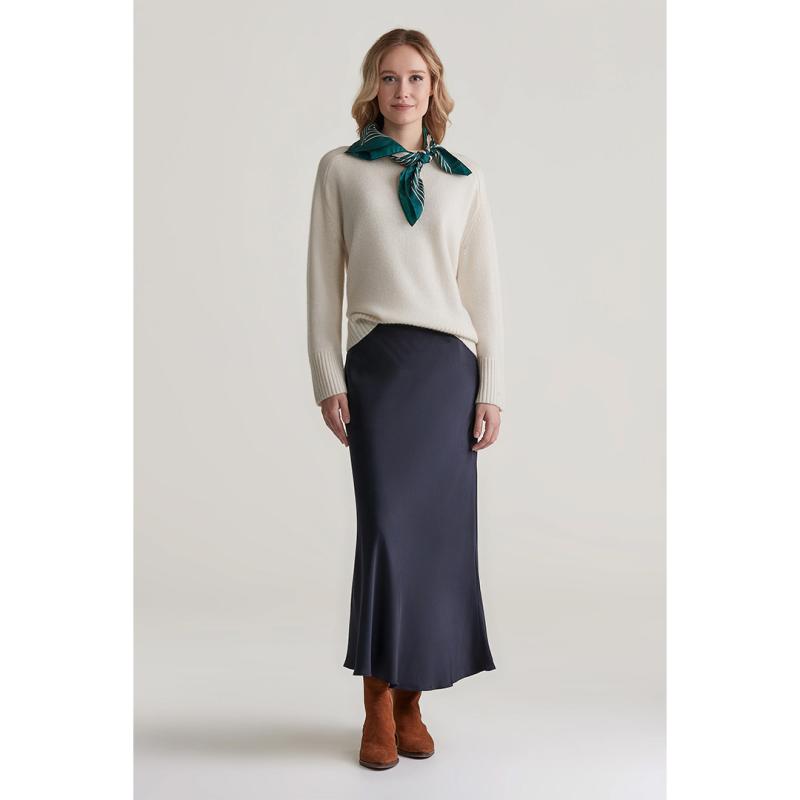 A-Line Satin Skirt - 3GW4400157 - GANT