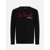 HERON ROUND-NECK SWEATER - 8@HER0001 - SAINT BARTH