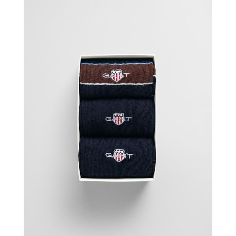 3-Pack Shield Tie Stripe Socks Gift Box - 3G9960316 - GANT