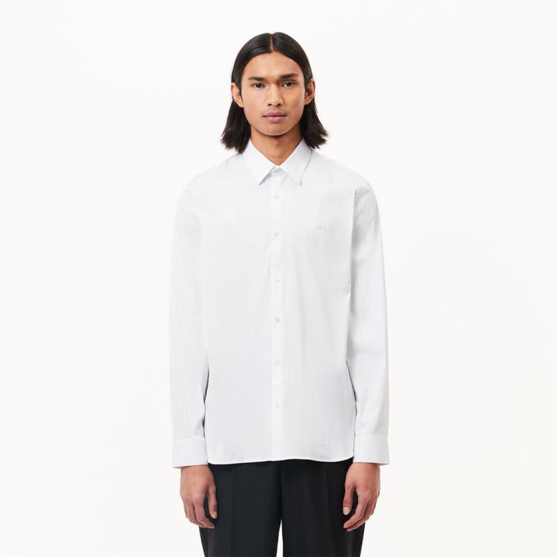Men's Slim Fit Stretch Poplin Shirt - 9@3CH5253 - LACOSTE