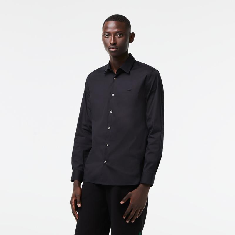 Men's Slim Fit Stretch Poplin Shirt - 9@3CH5253 - LACOSTE